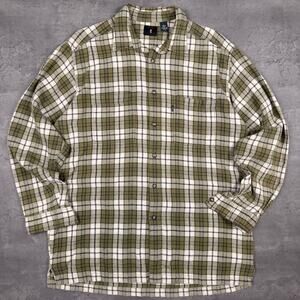 Vintage Levi's Jeans Green Plaid Flannel Shirt